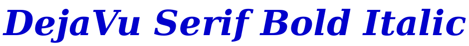 DejaVu Serif Bold Italic fonte